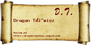 Dragan Témisz névjegykártya